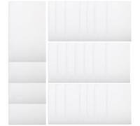 Hemobllo 100 Sheets Sandwich Cake Wrappers Liners Food Paper Sheets White Paper Covered with Film Strong Long-Term Service Kitchen Use Christmas Holiday