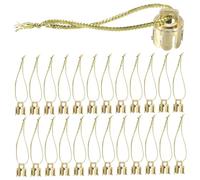 Hemobllo 1000pcs Plastic Christmas Ornament Caps with Hanging String DIY Xmas Ball Toppers for Holiday Decorations and Easy to Install Decorative Tops for Tree Ornaments