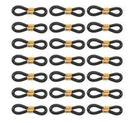 Hemobllo 100pcs Adjustable Black Chick Leg Bands for Newborn Chicks and Ducks Soft and Gentle Rubber and Metal Bird Leg Correction Brace Support for Splay Correction