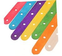 Hemobllo 100pcs Colored and Natural Wood Craft Popsicle Sticks Jumbo Non Waxed Smooth Surface DIY Crafting Supplies for Classroom Projects Birthday Parties and Creative Designs