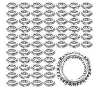 Hemobllo 100pcs Dreadlock Ring Large-hole Beads Alloy Easy to Thread Portable Hair Braid Accessories for DIY Hair Projects Black