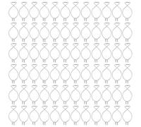 Hemobllo 100pcs Drop Ceiling Clips with Figure 8 Ceiling Hooks Reusable Galvanized Steel for Displaying Signs and Wedding Decorations No Nails or Adhesives Needed
