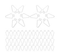 Hemobllo 100pcs Drop Ceiling Hooks Clamp for Suspended Ceiling Grid for Classroom and Wedding Decorations Sturdy F7 Hook Clamp for Tiles