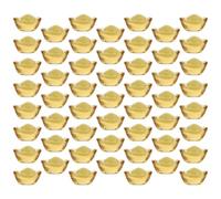 Hemobllo 100pcs Golden Yellow Crystal Craft Scene Decor with Fine Workmanship and Flat Bottom, Creative Indoor Decor Ornaments Not Easy to Deform Or Break