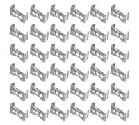 Hemobllo 100pcs Iron Light Tube Holder Brackets T5 Lamp Tube Clips with High Strength and Anti-Sagging Function Silver Metal Fasteners for LED Lighting Installation
