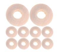 Hemobllo 100pcs Large Hole Wooden Abacus Beads Flat Saucer Rondelle Spacer Beads 14x7mm Unfinished Wood DIY Jewelry Making for Bracelets Necklaces Craft Projects