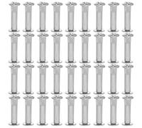 Hemobllo 100pcs M6 Steel Furniture Connecting Screws and Binding Posts for Cabinet Panel Assembly, Wood Door Fitting Bolts Nut Set for Home Repairs and Furniture Fastening