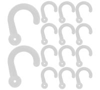 Hemobllo 100pcs Plastic Hook Set Closet Hooks Minimalist Stylish Design Strong Load Bearing Versatile Mounting for Towels Bags in Closet and Kitchen