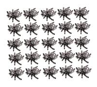 Hemobllo 100pcs Spider Nail Art Charms Creative Nail Decors for Women Easy Diy Manicure with Alloy and Crystal Material for Parties and Everyday Fashion