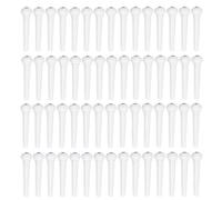 Hemobllo 100pcs White Plastic Acoustic Guitar Bridge Pins for Replacing Bridge and Removal Tool Sturdy Ballad Guitar String Pegs Accessories for Acoustic Parts