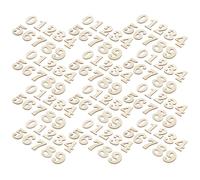 Hemobllo 100pcs Wooden Arabic Numbers for DIY Clock Decoration, Lightweight Natural Wood Material, Easy to Clean, for Wall Clocks and School Crafts