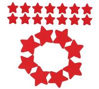 Hemobllo 100pcs Wooden Star Beads Patriotic Five Point Craft Accessories for Independence Day DIY Garland Decorations Red Wood Beads for Jewelry Making and Holiday Crafts