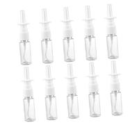Hemobllo 10ml Nasal Spray Bottle Pack of 10, Compact and Mini Design with Pet and Pp Material, Refillable Mist Spray Bottles for Travel and Outdoor Use