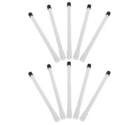 Hemobllo 10pcs 125mm White Plastic Double Tire Valve Stem Extensions for Car and Motorcycle Wheels, Straight Tire Valve Extenders Compatible with Portable Air Compressors and Bicycles