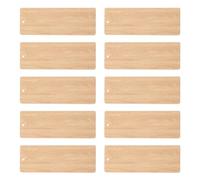 Hemobllo 10pcs 14x5cm Bamboo Bookmark Blanks with Holes, Unfinished DIY Craft Bookmarks for Reading Accessories and Scrapbooking