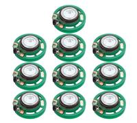 Hemobllo 10pcs 27mm round Mini Magnetic Replacement Loudspeakers 8ω 0.25w for DIY Audio Systems, Reading Machines and Phones, External Magnet Speaker Set and Party Supplies