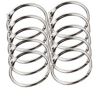 Hemobllo 10pcs 75# Iron Open Split Rings Binder Rings with 70mm Inner Diameter Wear-Resistant Multi-Function for Bookbinding Office and School Use