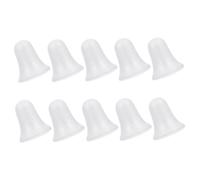 Hemobllo 10pcs 8.8cm White Foam Bells DIY Ornament Set for Christmas Tree Hanging Decorations, Craft Bells for Holiday Home Décor and DIY Projects