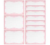Hemobllo 10pcs A4 Blank Certificate Inner Paper for School Awards and Graduation Red Printable Graduate Certificate Paper Sheets for DIY Honor
