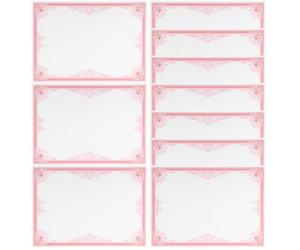 Hemobllo 10pcs A4 Blank Certificate Inner Paper for School Awards and Graduation Red Printable Graduate Certificate Paper Sheets for DIY Honor