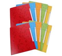 Hemobllo 10pcs A4 File Folder with Elastic Band, Sturdy Polyester and Paper Construction, 3D Structure Design for Efficient Document Storage, for Student Document Organizer Tasks and School