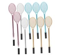 Hemobllo 10pcs Adorable Tennis Racket Gel Ink Pens for Students Mixed Color Fine Point Writing Stationery Portable and Smooth Flowing Pens for School Gifts