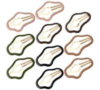 Hemobllo 10pcs Alloy Hair Clips for Women, Practical Cloud-shaped Snap Clips for Styling Side Hair, for Parties and Photo Shoots