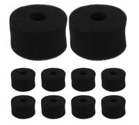 Hemobllo 10pcs Black Sponge Mic Flag Insert Covers for Handheld Interview Microphones, Portable Thick Foam Mic Protection for Video Recording and Field Journalism by Media Professionals