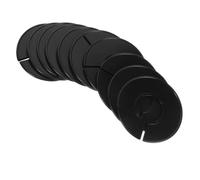 Hemobllo 10pcs Clothes Rack Size Dividers for Hangers Black round Plastic Wardrobe Partition Rings with Size Markings, Sturdy and Universal Fit for Clothing Storage and Closet Organisation