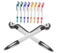 Hemobllo 10Pcs Creative Soccer Ballpoint Pens with Non Slip Grip Smooth Writing Ink Football Pens for Students and Office Portable Decorative Stationery Gift