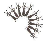 Hemobllo 10pcs DIY Nail Art Magnet Rod in Silver Zinc Alloy with Unique Rabbit and Heart Shapes, Easy to Use for Creating 3d Gel Polish Effects in Nail Art Scenarios