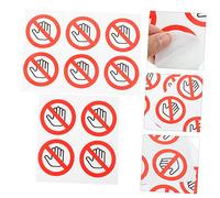Hemobllo 10pcs Do Not Touch Sticker Vinyl Warning Decals Safety Label for Dangerous Equipment Factory Construction Site Indoor Outdoor Use