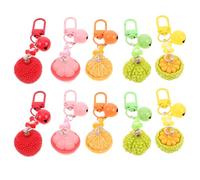 Hemobllo 10pcs Fruit Phone Charm Cell Phone Chain 3d Fruit Pendant with Bell Plastic Resin Cute Kawaii Lanyard for Bag Casual Outings and Party Decoration