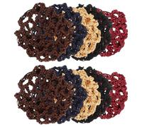 Hemobllo 10pcs Hair Bun Covers Hair Nets for Buns Ballet Dance Hairnets Invisible Net for Travel Stewardess Accessories with Multi-color Set