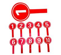 Hemobllo 10Pcs Hand Voting Scoreboards Reusable Handheld Scoring Boards for Judges Multipurpose Practical Number Paddles for Voting and Competition Use