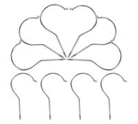 Hemobllo 10pcs Heavy Duty Screw-in Hooks with Chroming Iron Material and Wear-Resistant Finish, 10cm Length and 3.2mm Diameter, Suitable for Hanging Chains and Keys in Kitchen Or Living