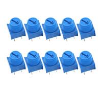 Hemobllo 10pcs High Precision Trimmer Potentiometer Knob Through Adjustable Resistors for Breadboard Use and Easy to Handle