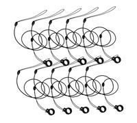 Hemobllo 10pcs Lost Pen Lanyards Elastic Retractable Tethers with Silicone Rings Stretch Cords for Professional Signature Pens Secure Carry