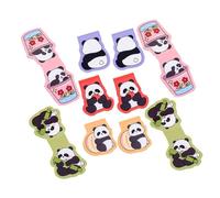 Hemobllo 10pcs Magnetic Panda Bookmarks Set Cute Cartoon Magnetic Page Clips for Books Planner Clips Decorative Book Markers for Students and Office Use