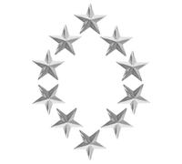 Hemobllo 10pcs Metal Snowboard Stomp Pads Triangle and Star-shaped Studs for Winter Sports, Easy Installation and Enhanced Safety, Anti-slip Deck Pads for Men and Women Skiing