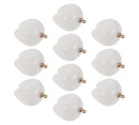 Hemobllo 10pcs Mini White Tooth Charms Resin Pendant Set for DIY Jewelry Making, Funny Dentist Earring and Bracelet Connectors, Christmas and Halloween Craft Accessories