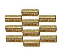 Hemobllo 10pcs Miniature Gold Bars Model Set for Dollhouse Accessories, Tiny House Scene Decor, Realistic Mini Gold Brick Ornaments for Dollhouse Photography and Display