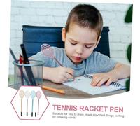 Hemobllo 10pcs Mixed Color Badminton Racket Gel Pens Fine Point Smooth Writing Gift Stationery for Students and Friends