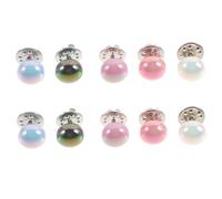 Hemobllo 10pcs Pearl Brooch Button Pins for Clothes Vintage Style No Sew Shirt Fasteners Lightweight Durable DIY Accessories for Women Gift