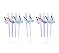Hemobllo 10pcs Pendant Gel Ink Pen with Milk Tea Cup Charm for Journaling