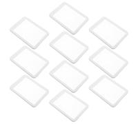 Hemobllo 10pcs Plastic Game Card Sleeves with Fliptop Design for Organized Storage White Card Protective Sleeves