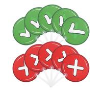 Hemobllo 10pcs Plastic Voting Paddles Classroom Feedback Signs for Students and Teachers, Handheld Response Tools for Q a Sessions and Teaching Scenarios