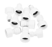 Hemobllo 10pcs Quick Connect Water Purifier Adapter Fitting Kit Pe Water Pipe Connector for Direct Drinking Systems Compatible 4-inch Inner Thread and 2-inch Quick Connection