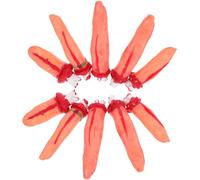 Hemobllo 10pcs Realistic Vinyl Human Hand-like Halloween Props Decorations with Decayed Appearance and Horrifying Style for Terrifying Pranks and Play Jokes in Haunted Houses Random Color