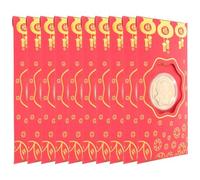 Hemobllo 10pcs Red Envelopes Money Pouches for 2024 Year the Dragon with Embossed Traditional Chinese Style Design, Pearlescent Paper Material, for Chinese New Year Festivals and Giving
